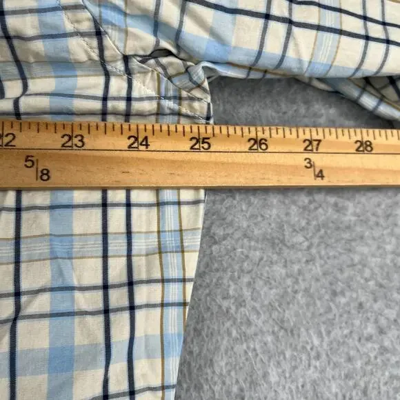 Nautica Cool Breeze Blue Plaid Shirt Pocket Button Up Long Sleeve Mens New NWT - Picture 9 of 13